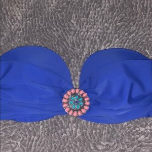 TARGET BLUE BANDEU TOP